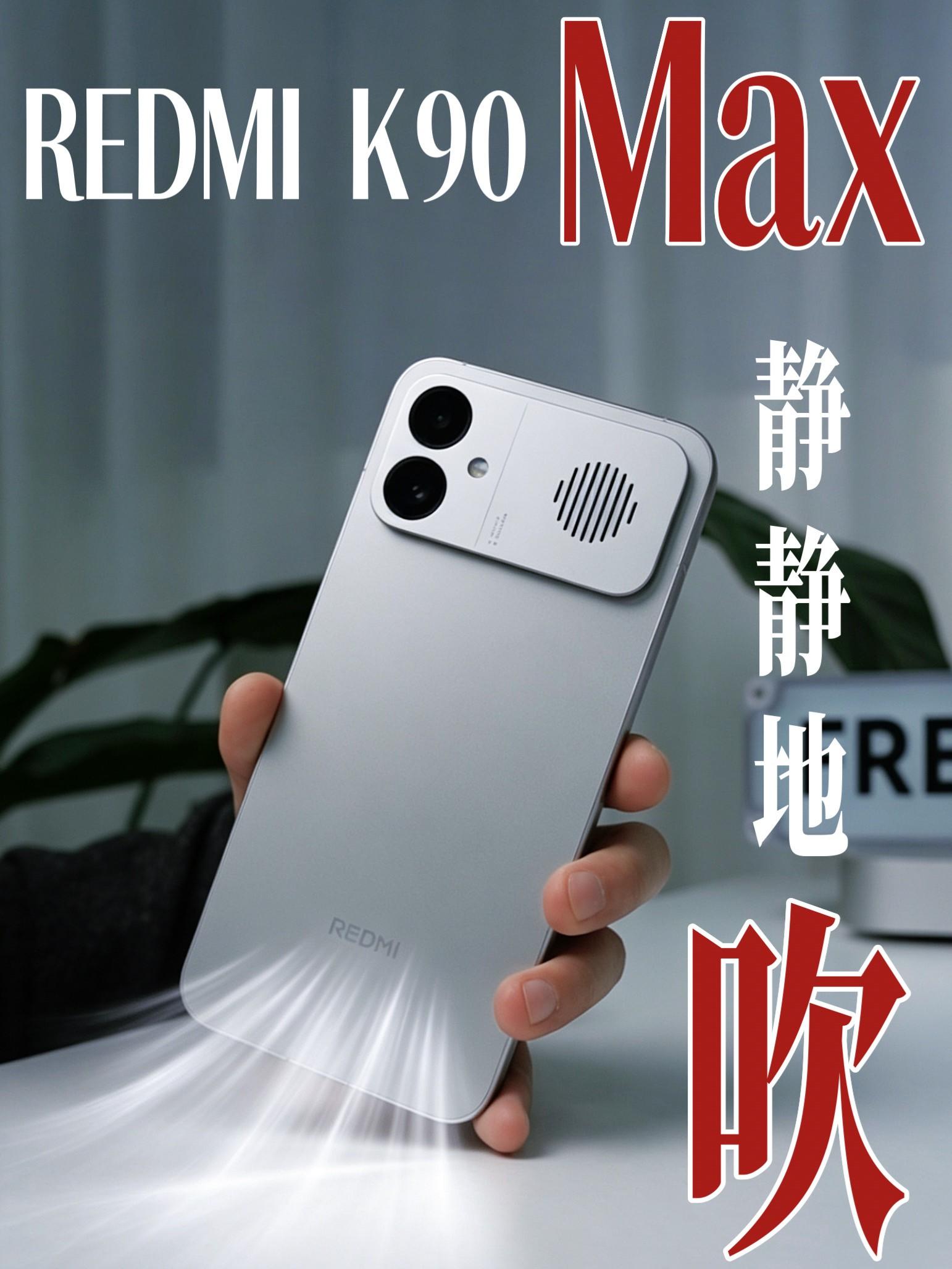 红米也上风冷了,一起来看REDMI K90 Max静静地吹